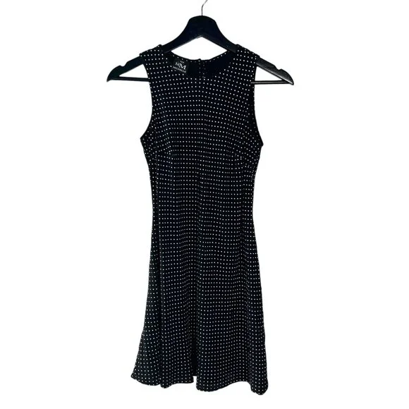 90s black dress with white shirt Vintage 90s Black & White Cocktail Mini Dress